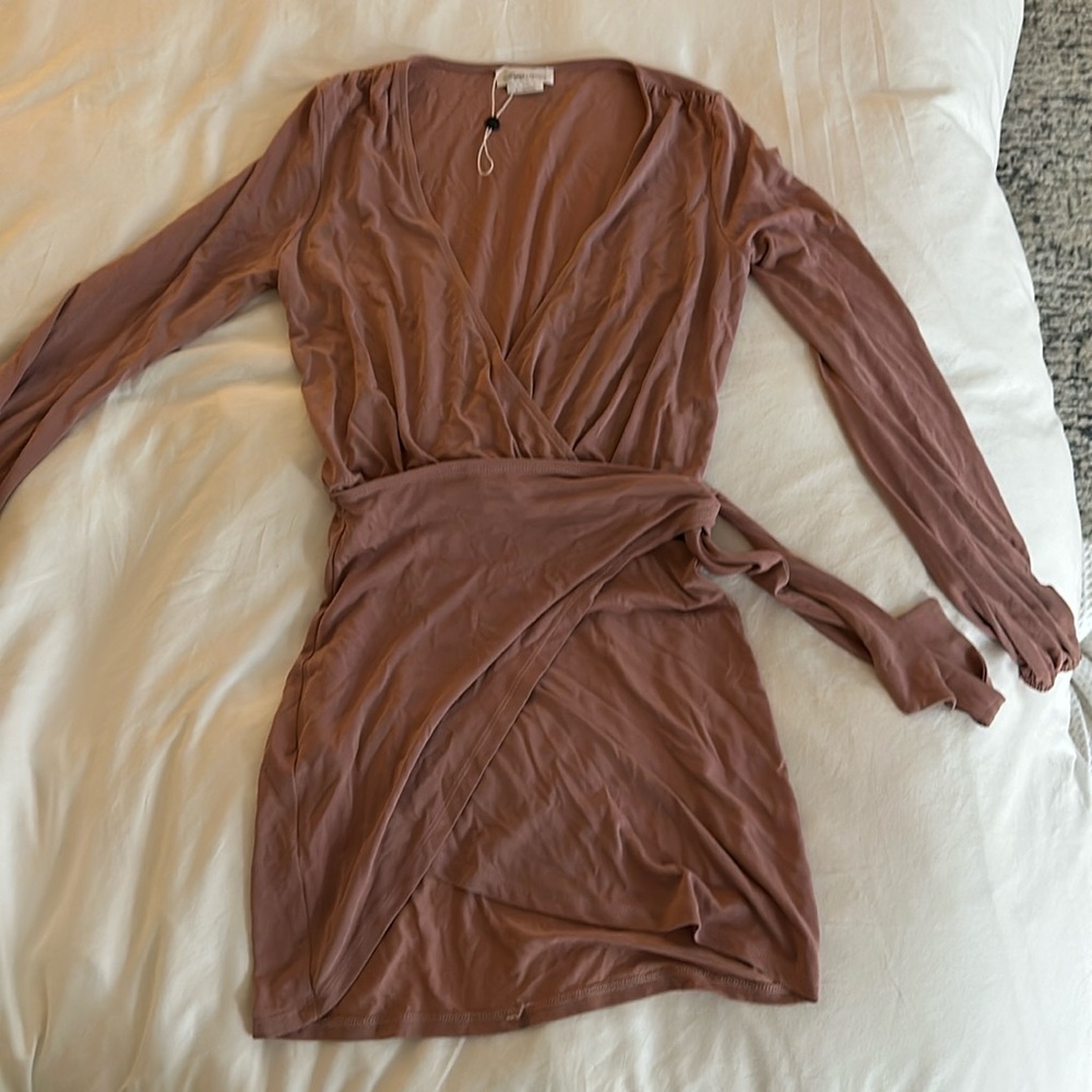 Lovers & Friends Emmy Wrap Dress in Mauve